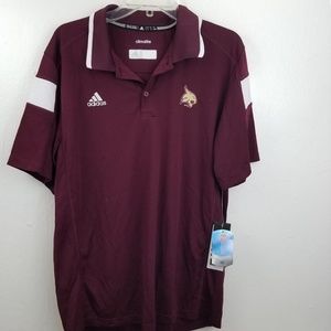 Adidas Climalite Texas State Bobcats Polo Shirt L